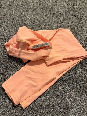 Free People Coral Peach Leggings